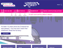 Tablet Screenshot of londonfirst.co.uk